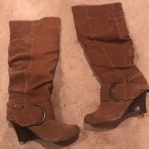 Naughty Monkey Jolt Tan Boots Size 7.5